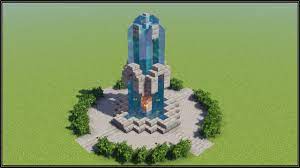 minecraft how to build a fountain 3