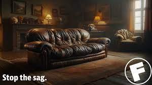 why leather couches sag and how to