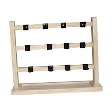 wooden jewelry organizer stand large 3