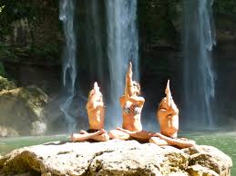 Image result for Photos of yoga in waterfall