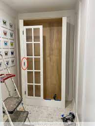 storage cabinet with french doors