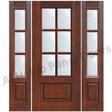 Glass Wooden Door With Frame Hpd480