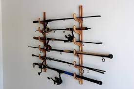 Fishing Rod Rack Wall Ceiling Mounted
