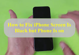 fix iphone screen is black but phone
