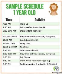 Sample Schedule For One Year Old Parenting Is Difficult