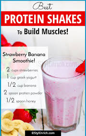 homemade protein shakes for muscle