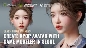k pop avatar with game modeler in seoul