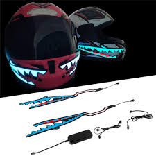 Shark Style Motorcycle Helmet Light Strip Led Night Signal Light Stripe Glowing Sale Banggood Com