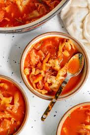 sweet and sour cabbage soup recipe