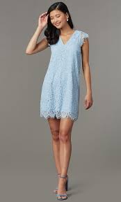 Light Blue Lace Short Dress Authentic 07b2a 85ae3