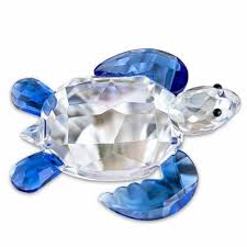 Animal Turtle Crystal Figurine Glass