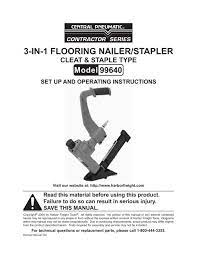 3 in 1 flooring nailer stapler harbor