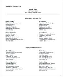 References With Resume For Personal Doc Reference List Template