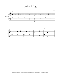 If you have any specific feedback about how to improve this music sheet, please submit this in the box below. London Bridge Is Falling Down Sheet Music For Piano 8notes Com