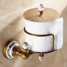 To add an accent to a plain wall or make a room a little more personal, consider buying a decorative plaque. Luxury Wall Mounted Antique Brass Unique Toilet Paper Roll Holder