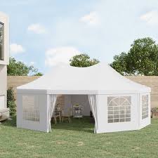 Outsunny Garden Party Tent 8 9x6 5 M
