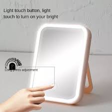 portable makeup mirror with led light