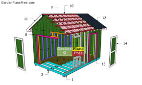 10x14 Gable Shed Plans Free Garden
