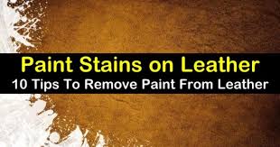 Remove Paint From Leather