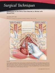 essment of the pelvic floor muscles