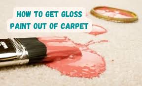 how to get gloss paint out of carpet