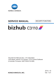 Biz.konicaminolta.com website management team konica minolta, inc. Konica Minolta Bizhub C3110 User Manual