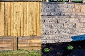 Allan Block Vs Timber Retaining Walls