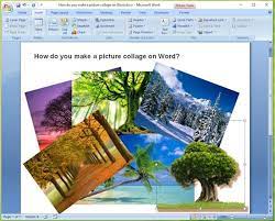 photo collage in microsoft word