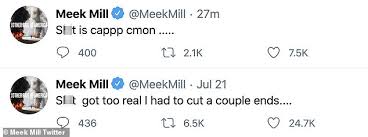 I always wanted to be one of the hottest rappers. Meek Mill Calls Kanye West Liar After Kim Kardashian Accusation Express Digest