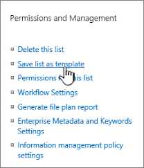manage list templates microsoft support
