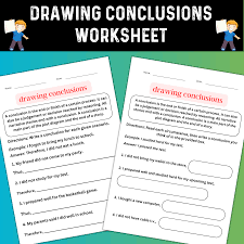 writing conclusion worksheet