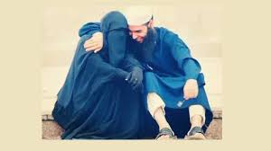 kiss and hug your wife while fasting
