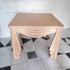 Vintage Carved Wood Side Or End Table