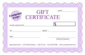 formal gift certificate templates