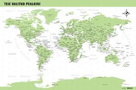 world travel map regio