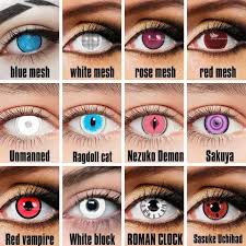 lenses halloween makeup anime