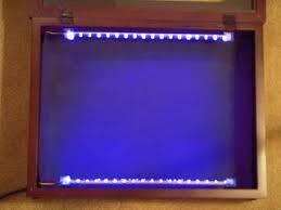 Using Uv Led Strips To Build A Long Wave Fluorescent Mineral Display Case I Recently Noticed That Relatively Low Cost Led Strips Are Now Available With Long Wave Uv Leds I Thought That These Led Strips Might Work Nicely For A Small Fluorescent Mineral Display
