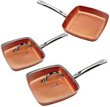 copper chef non stick square fry pan 5