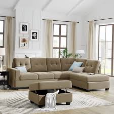 gynsseh 3 piece sectional sofa modern
