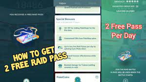 How To Get 2 Free Raid Pass Per Day In Pokemon GO | New Bonuses In Pokemon  GO - YouTube