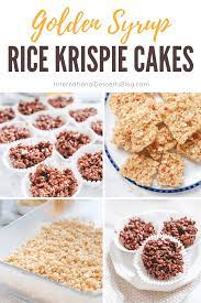 rice krispie cakes with golden syrup