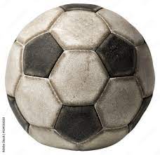 black and white soccer ball isolated