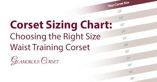 Corset Sizing Chart Choosing The Right Size Waist Training