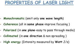 properties of laser light with s