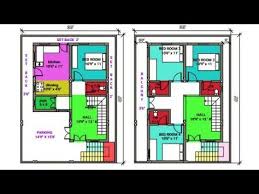 North Face Duplex House Plan Map