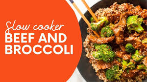 slow cooker beef and broccoli with