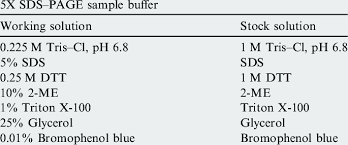 consuents of 5x sle buffer