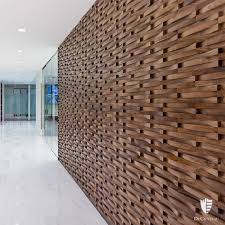 Dimensional Wood Wall Coverings With