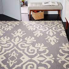 amulet wool dhurrie grey rug