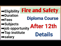 diploma in fire and safety course
